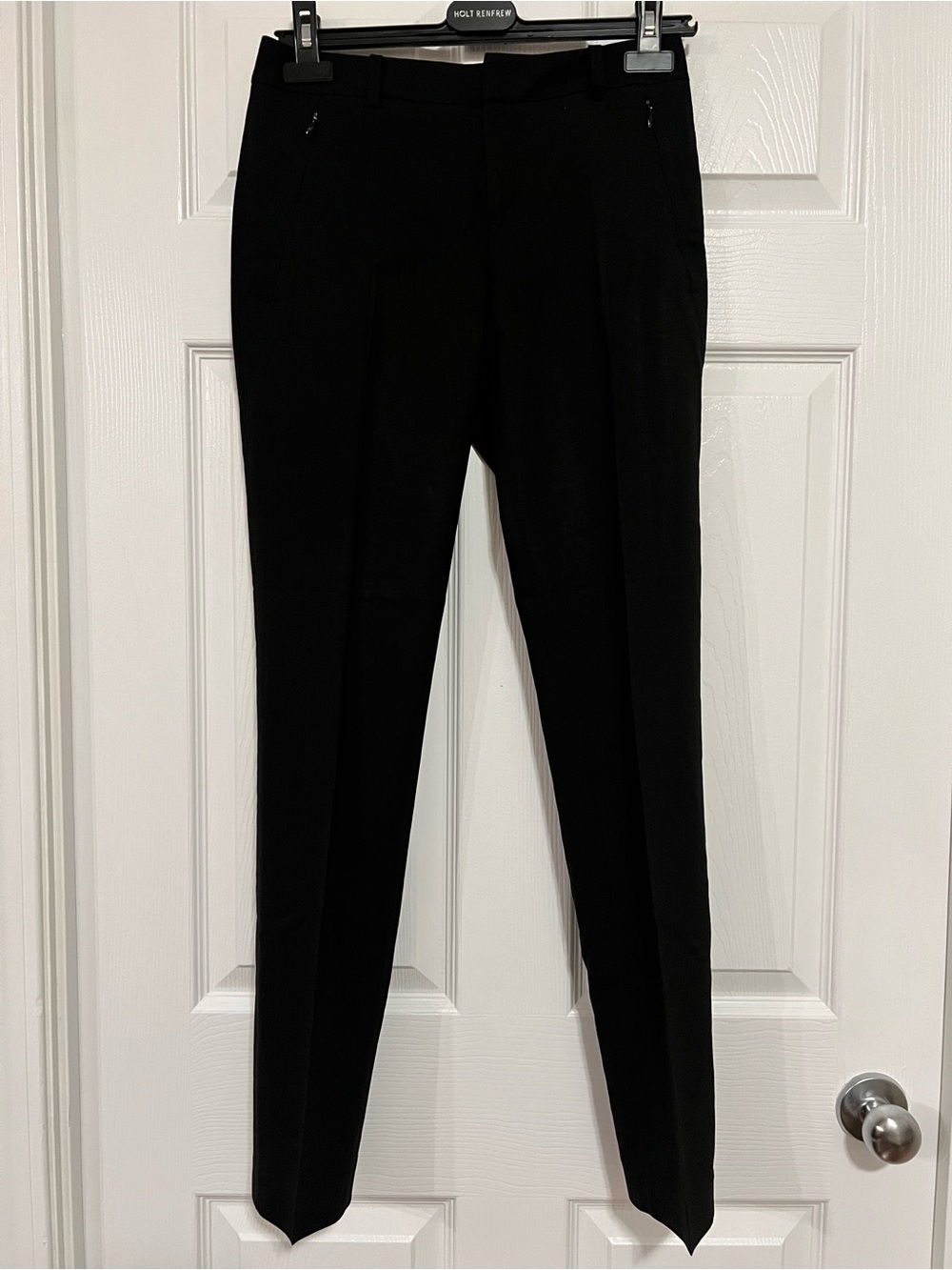 Club Monaco Medium-rise Black Wool Trousers